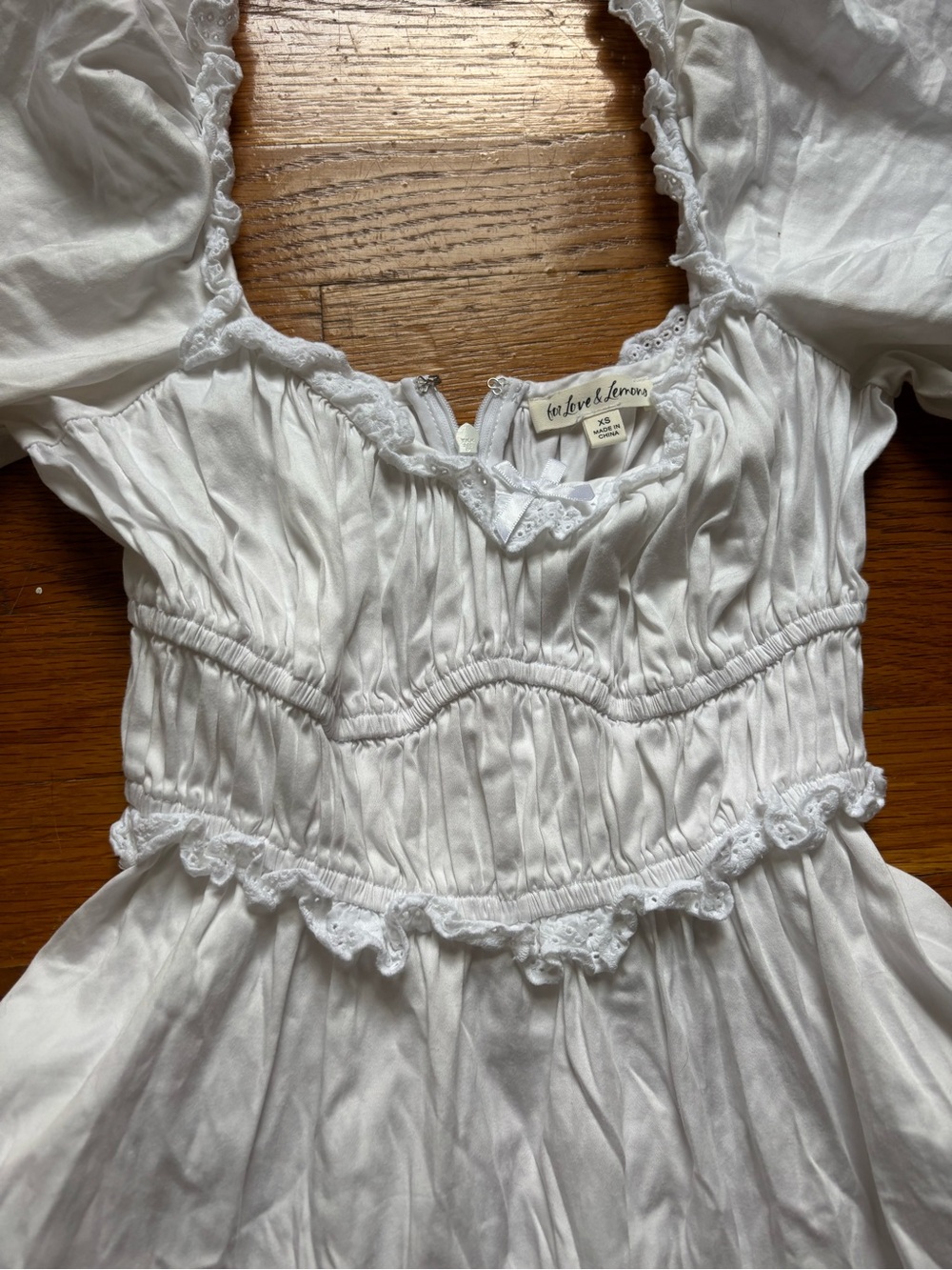 For Love &Lemons Puff-Sleeve Mini Dress - Picture 5 of 8